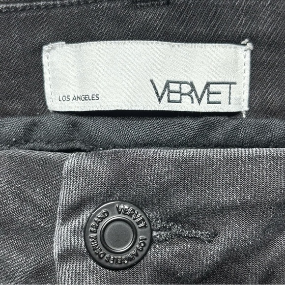 Vervet Jeans Womens 32 Kick Flare Raw Hem Frayed Edge Denim Stretch Style V2520 - Picture 2 of 4